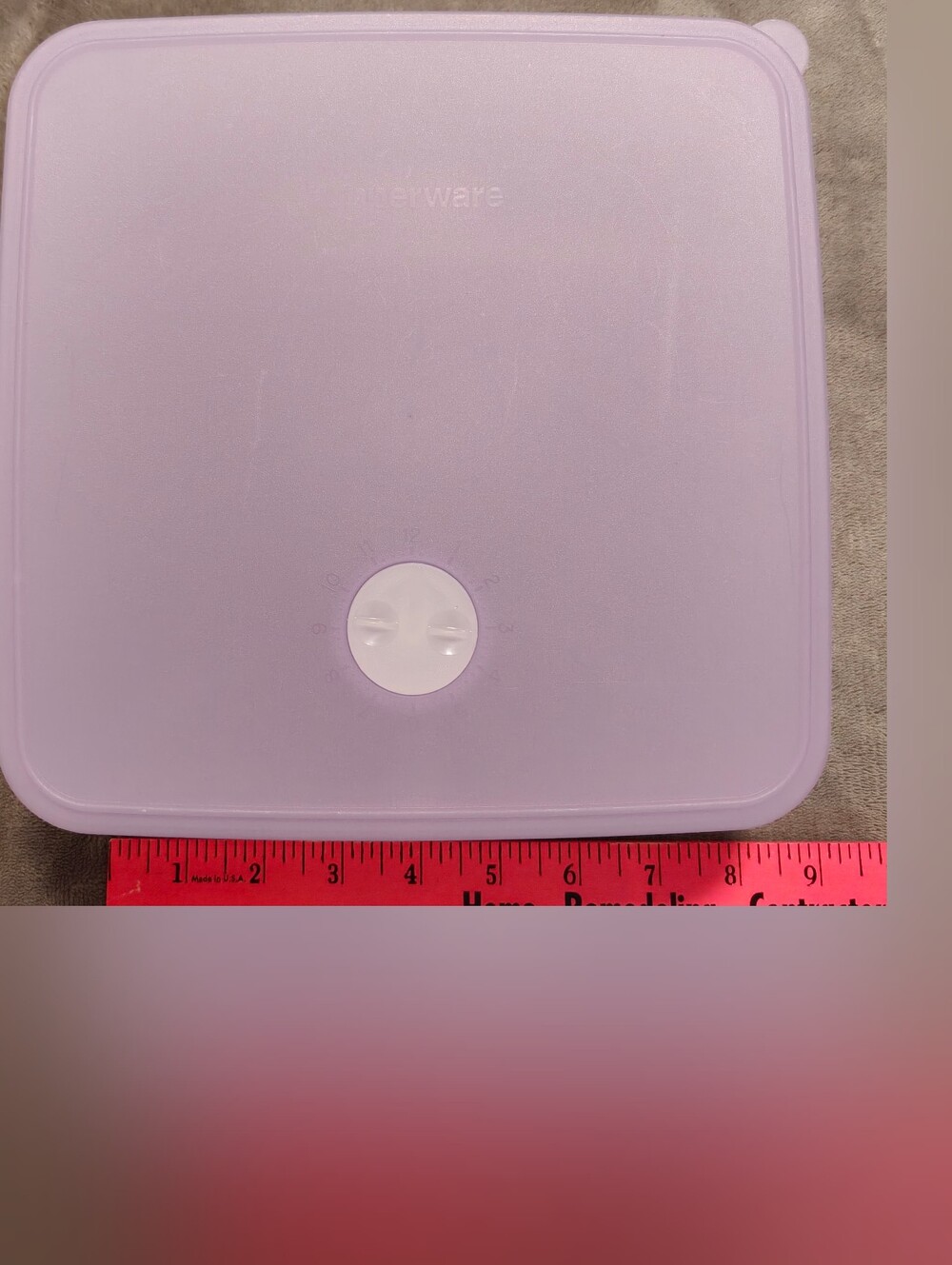 Tupperware Purple Square Food Storage Container, 9 X 9